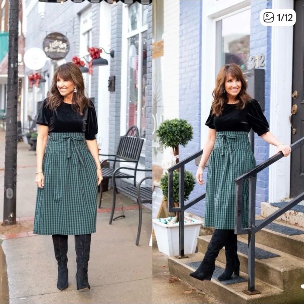 Cute Draper James Tartan plaid skirt M - Picture 2 of 8